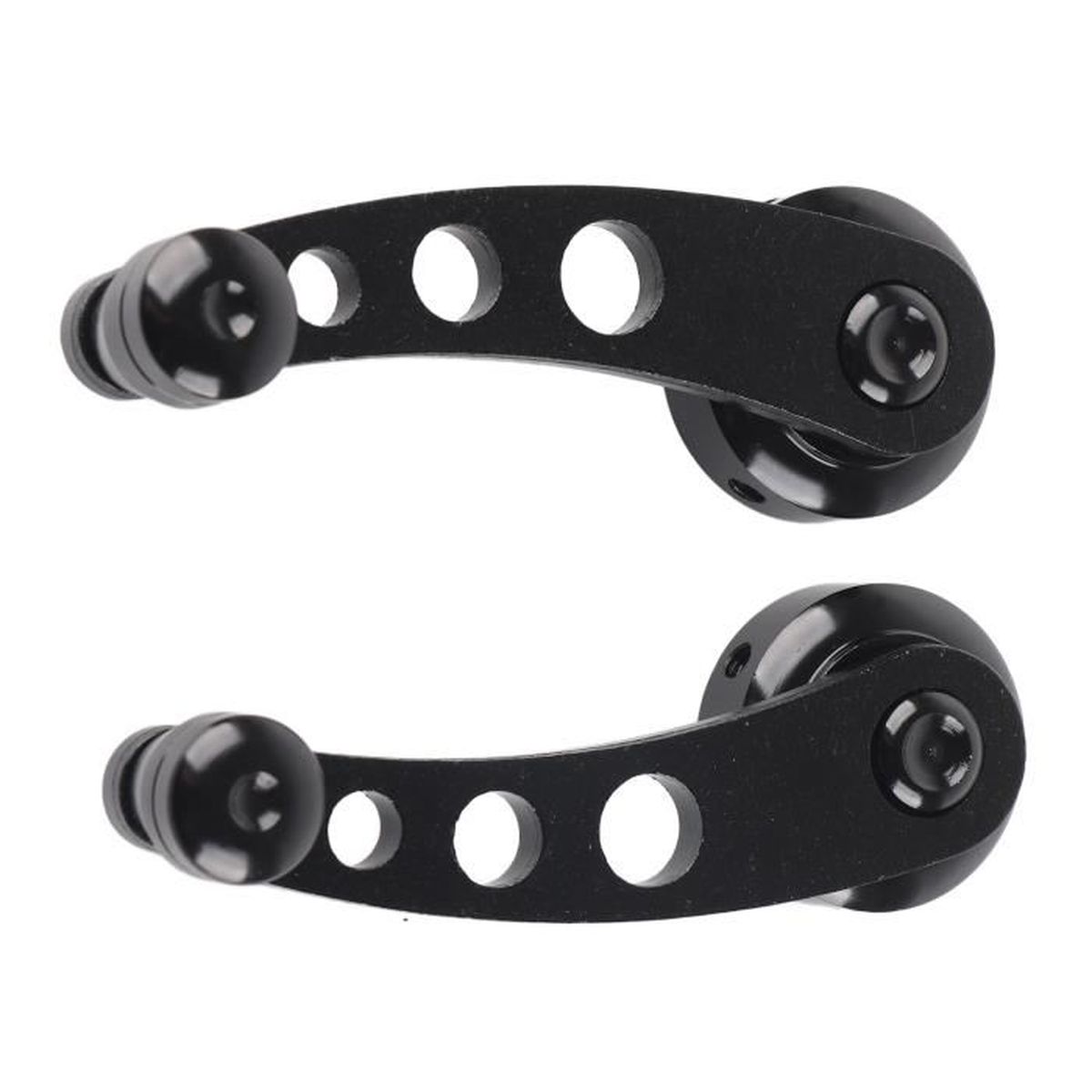 Manivelles De Fenêtre Universelles Pour Voiture - Noir Avec Adaptateurs