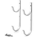 BRAND Set de porte-aluminium de piscine Premium 2PCS,crochets idéaux pour pôles télescopiques,écumeurs,râteaux,filets,brosses,tuyau[~652]