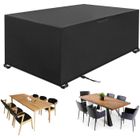 Housse de protection pour meubles de jardin - GOBRO - YSILLA - Noir - 123x123x74cm - Etanche