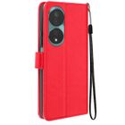 Étui pour Honor 90 Smart Portefeuille Fonction Support avec Dragonne Mayaxess Rouge