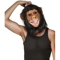 Masque latex singe adulte - 230816 (Taille Unique) - Intérieur - Noir - Mixte