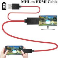 câble Micro USB vers HDMI HD 1080P, adaptateur TV, pour téléphones intelligents Samsung Android