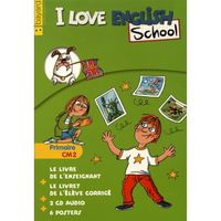 I Love English School CM2. Le kit enseignant : livre de l'enseignant + livret de l'élève corrigé + posters, avec 2 CD audio