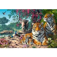 Puzzle 3000 pièces - Castorland - Sanctuaire du tigre - Animaux - Adulte - Coloris Unique