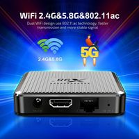 X98Q  2go 16go Smart TV BOX Android 11 Amlogic S905W2 4K 2.4G 5G Wifi H.265 AV1 HDR 6K lecteur multimédia 3D vidéo Set Top Box