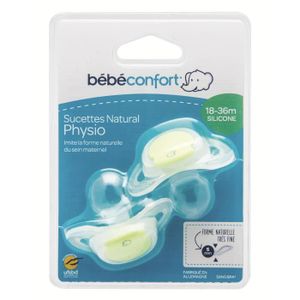 / Lot de 4/ Nuk Star Light Bo/îte de Sucettes/ / Vert