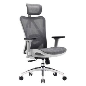 CHAISE DE BUREAU SIHOO Chaise de bureau, chaise de bureau ergonomique, fauteuil à dossier haut respirant avec accoudoirs 3D et soutien lombaire