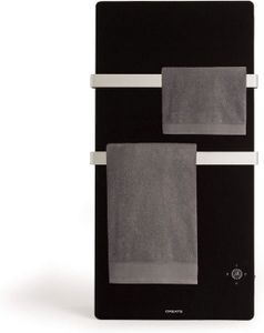 SÈCHE-SERVIETTE ÉLECT SECHE-SERVIETTE ELECTRIQUE-Noir Noir /Warm Towel Crystal 600W/Sèche-serviettes électrique en Verre avec WiFi,Noir/ 2