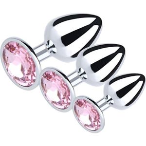 man anal plug porn Crystal Steel Butt Plug Medium