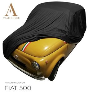  Bâche Voiture Extérieur Remplacement pour 2007-2023 Fiat 500  500C 500E Abarth, Bâche Voiture Impermeable Respirante Complète Housse  Protection Voiture Anti Soleil Neige avec Porte à glissière