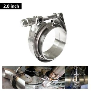 couleur argent marine et pot déchappement de moto 44-47 mm GZcaiyun Lot de 4 colliers de serrage en acier inoxydable 304 surface extérieure lisse pour construction camion 