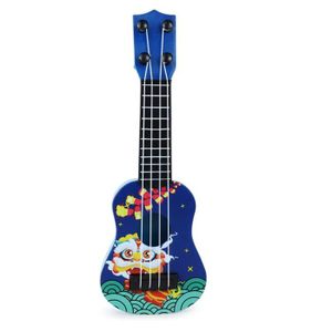 UKULÉLÉ Cikonielf Ukulélé pour enfants Enfants ukulélé modèle dessin animé 4 cordes débutant ukulélé Mini instruments ukulele Bleu