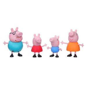FIGURINE - PERSONNAGE Figurines Peppa Pig - Pack de 4 - Peppa, Maman Pig, Papa Pig et George - A partir de 3 ans