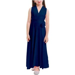 robe fille bleu