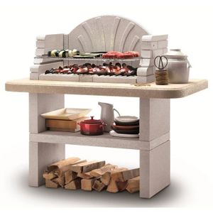 Barbecue En Pierre Brique Beton Fixe Cdiscount Com