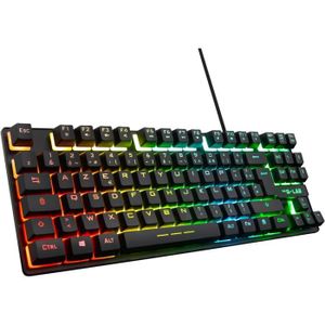 Tmkb Clavier Gamer Mécanique, T68Se 60% Mini Compact Usb Câblé Clavier  Gaming, Us Qwerty Layout Red Switches Anti-Ghosting K[u2773] - Cdiscount  Informatique