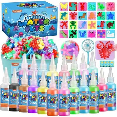 3D Magic Water Elf avec 20 Aquagels et 24 Moules Jeux Créatif DIY Favorisant Créativité Motricité Fine Activités Manuelles, Jouet - Jeux - Jouets