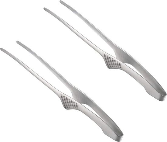 Pince De Cuisine Professionnelle En Inox, Longue, Pour Gril, Cuisson Et Service