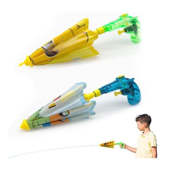 Lot De 2 Pistolets à Eau Animaux – Mini Pistolet Dessin Animé – 60 X 50 X 50 Cm – Vert Et Rose – Jeu Extérieur Été