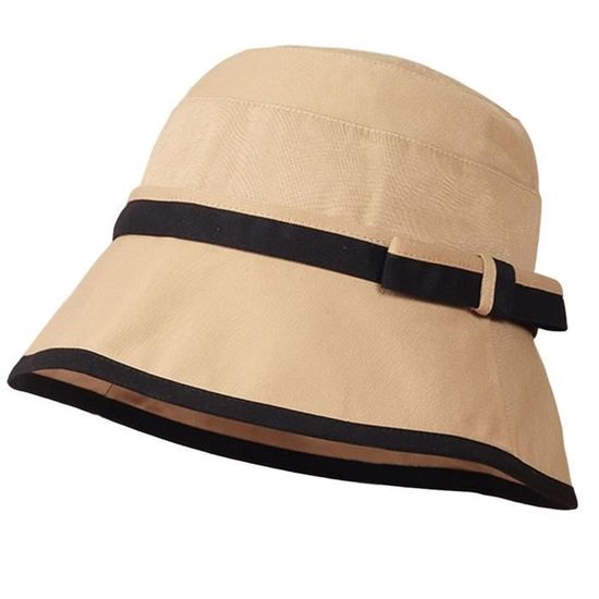 Chapeau seau homme femme grand blanc LPGA logo brodé impérial 100% coton