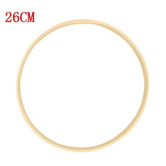 Lot De 10 Cerceaux Bambou Naturel 30 Cm - Anneaux En Bois Pour Macramé, Attrape-Rêves, Couronnes Florales, Mariage & Noël