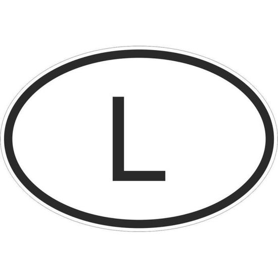 Autocollant Sticker Code Pays Voiture Luxembourg Achat Vente