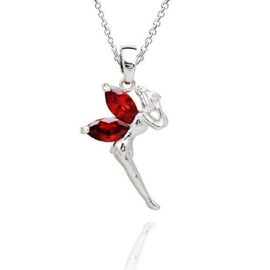 Ensemble collier papillons et boucles doreille 18 carats plaqu/é or jaune avec cristaux autrichiens blancs en zircone