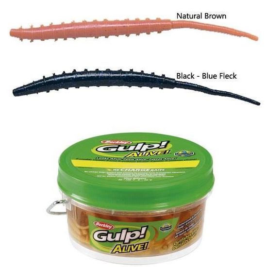 Lot De 18 Leurres Souples Gulp! Alive Arenicola 10 Cm – Pour Truite, Bar, Carnassiers En Mer Et Rivière