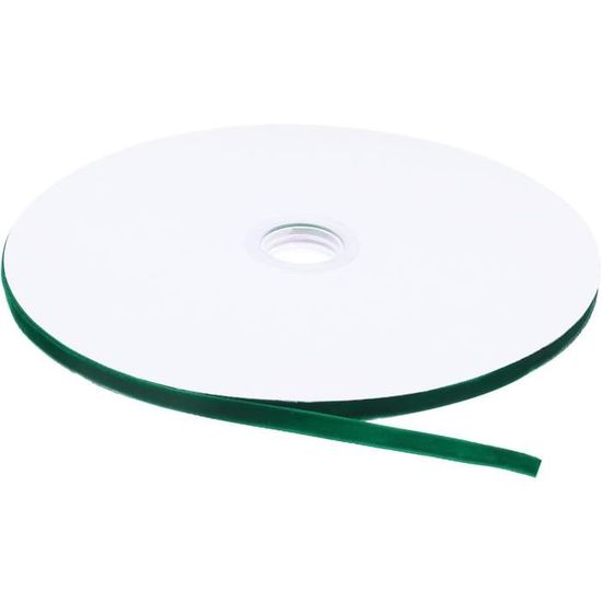 Ruban De Velours Vert Olive Foncé - 45 M X 10 Mm - Simple Face, Pour Emballage Cadeau, Déco Maison, Artisanat - 8