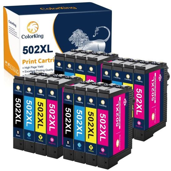 Clywenss Confezione da 7 cartucce compatibili con Epson 502 XL Multipack per Workforce WF-2860 WF-2860DWF WF-2865 WF-2880 WF-2885, Expression Home XP -5100 XP5100 XP-5105 XP-5150 XP-5155