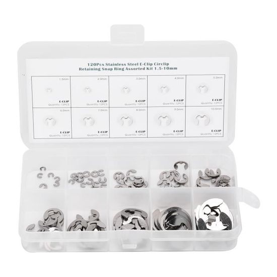 Clips De Fixation Métal Argenté - Lot De 20 Pour Voiture