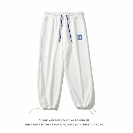 Costume Années 80 Homme – Pantalon Jogging Rétro Imprimé Avec Cordon, Style Vintage 80s/90s Décontracté