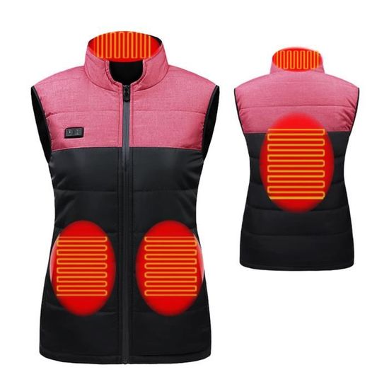 Veste Chauffante Homme électrique Avec Batterie 20000mAh - 6 Zones Chauffantes, 3 Niveaux De Température (45-65°C), Imperméable - 3