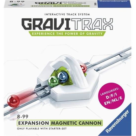 GraviTrax Bloc d'action Canon magnétique - Ravensburger - Circuit de billes créatif STEM