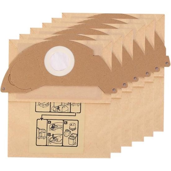 20 Pièces Sac Aspirateur pour Kärcher WD2 MV2 WD 2200 WD2250 20 Pièces Sac Aspirateur pour Kärcher WD2 MV2 WD 2200 WD2250