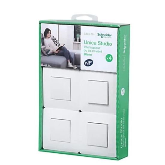 100086 - LEGRAND - Lot De 10 Interrupteurs Filaires Connectés Blancs