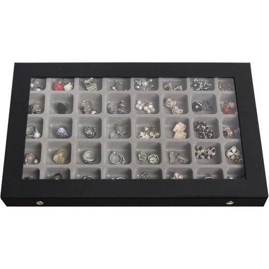 Beaupretty Plateau Rangement Bijoux Céramique Effet Marbre Noir - Organisateur Élégant Pour Bureau Et Vitrine