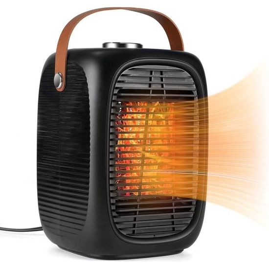 Chauffage Soufflant Électrique, PTC Radiateur Soufflant 1500W Chauffage D' Appoint, 90° Oscillation, 3 Modes, Portatif Chauffage Economie D'énergie, Pour Salon, Chambre Et Bureau