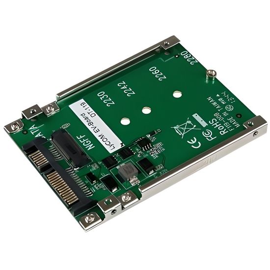 STARTECH Adaptateur SSD M.2 NGFF vers SATA de 2,5" - Convertisseur SSD M2 vers SATA 2,5 pouces