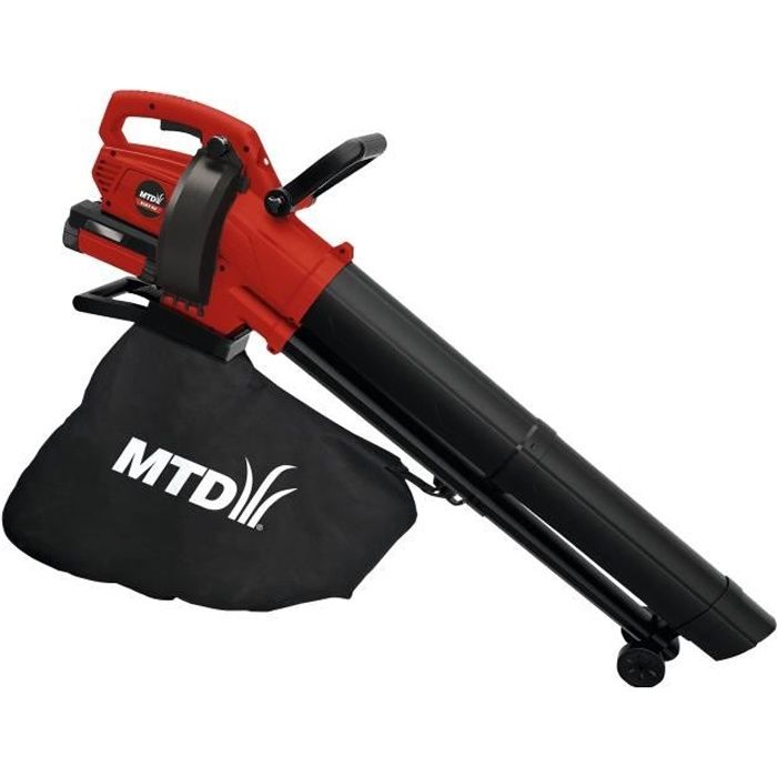 mtd aspirateur souffleur a batterie 36 v 550 w 4 ah vitesse air 76 6 m s debit 223 m3 h 2 vitesses batterie et chargeur en option cdiscount jardin