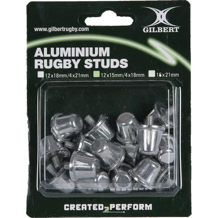 Tacchetti In Alluminio Gilbert - 18mm, Per Scarpe Da Rugby, Confezione Da 100 Pezzi