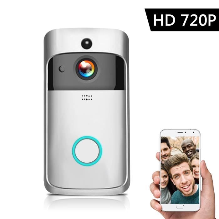 Smart HD 720P Interphone vidéo sans fil WI-FI Portier Vidéo Visuel Cloche WIFI Caméra de Sonnette pour Appartements IR Alarme-43