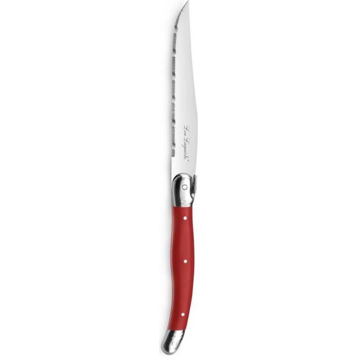 AMEFA Bloc de 6 couteaux steaks Gamme Tradition - Rouge