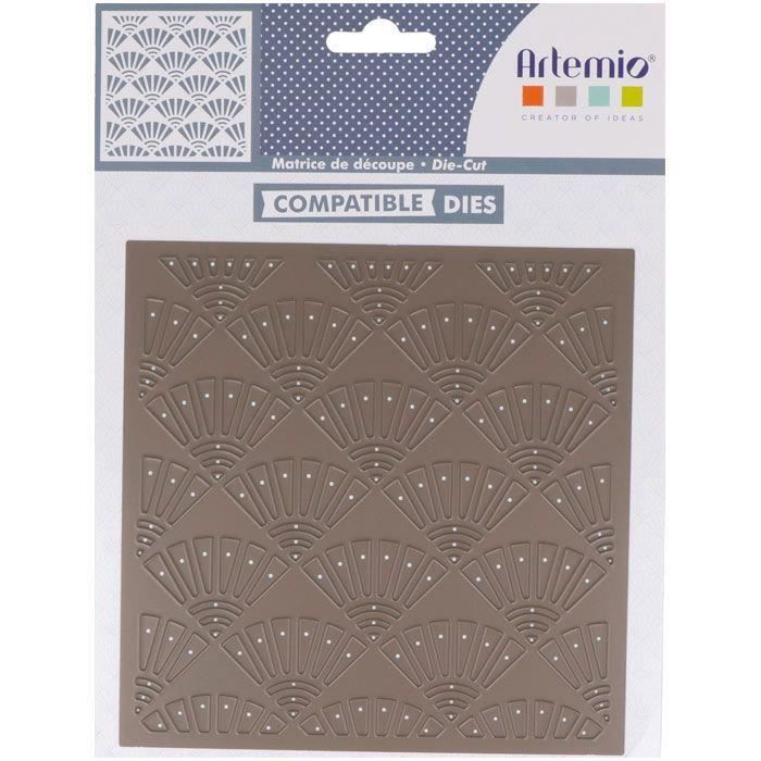 Matrice de découpe - Eventails japonais Sashiko.