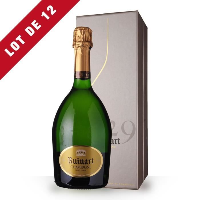 12X R de Ruinart Brut 75cl - Coffret - Champagne