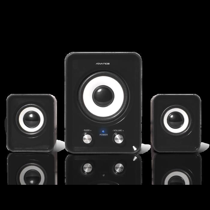 ADVANCE Enceinte SP-U803BK Soundphonic système 2.1 - 6 W - PC / Mac - Noir