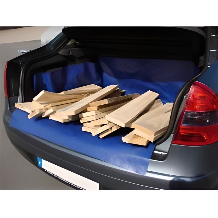 Bache protection coffre grise
