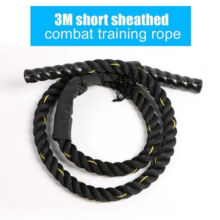 Accessoires Fitness - Musculation,25mm Fitness corde à sauter lourde Crossfits bataille pondérée cordes à - Type 3m Gold Short