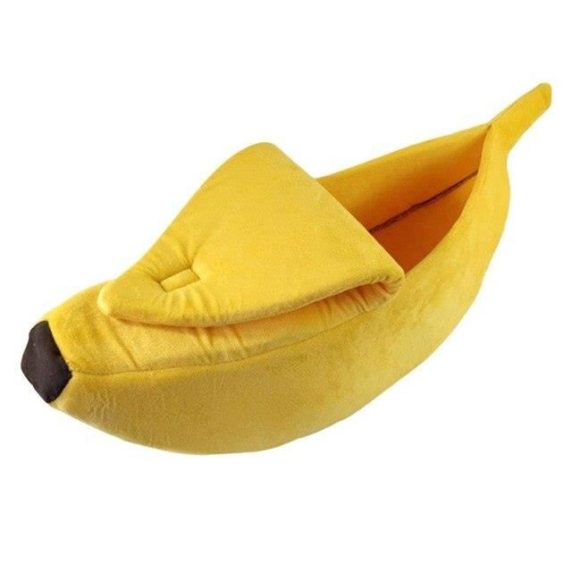 Sac de couchage en forme de banane Lit en forme de chien, maison pour animal de compagnie, chat, canapé, niche pour ani SN12565