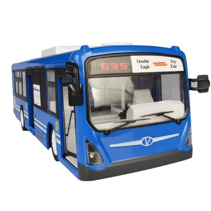 Bleu - Voiture RC E635, Bus 2.4G, son et lumière réalistes, télécommande, ville Express, grande vitesse, fonc